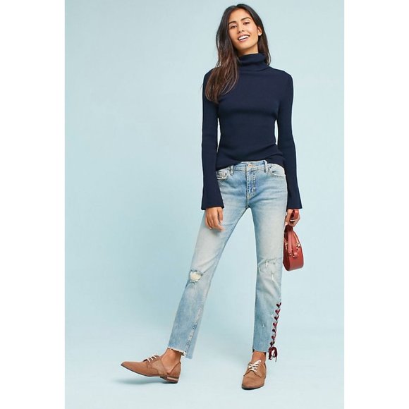 Anthropologie Denim - Anthropologie Pilcro Velvet Laced Jeans Size 26